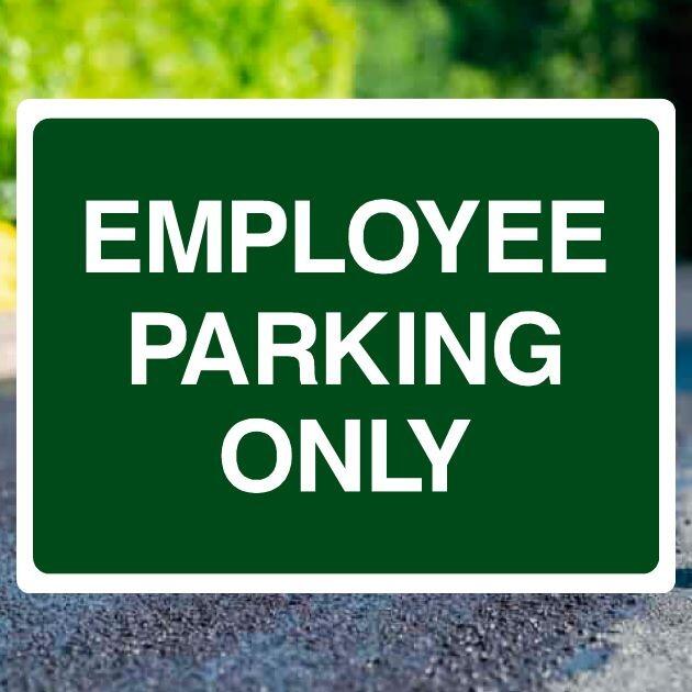 Employee Parking Sign-The Safety Sheep Store