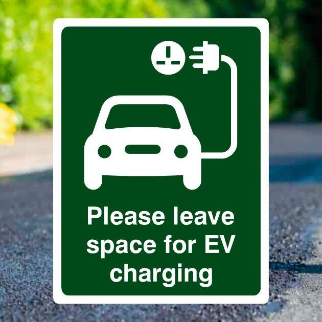 EV Charging Space Sign-The Safety Sheep Store