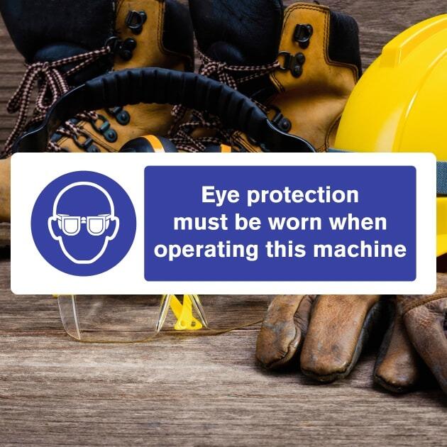 Eye Protection Must Be Worn Sign - The Safety Signs Store