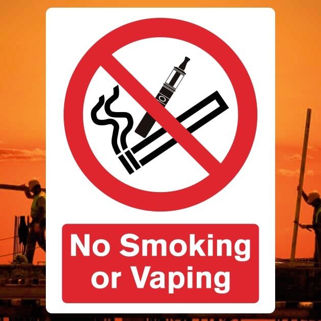 No Smoking or Vaping Sign - The Safety Signs Store