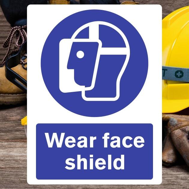 Face Shield Must Be Worn Sign-The Safety Sheep Store