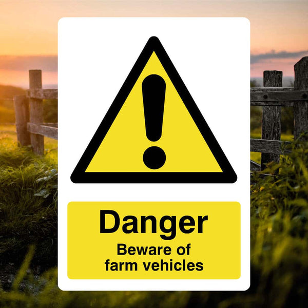Farm Vehicles Warning Sign | Safety Sheep Store – The Safety Sheep Store