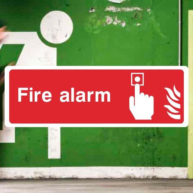 Fire Alarm Location Sign - UK Safety Signs Store