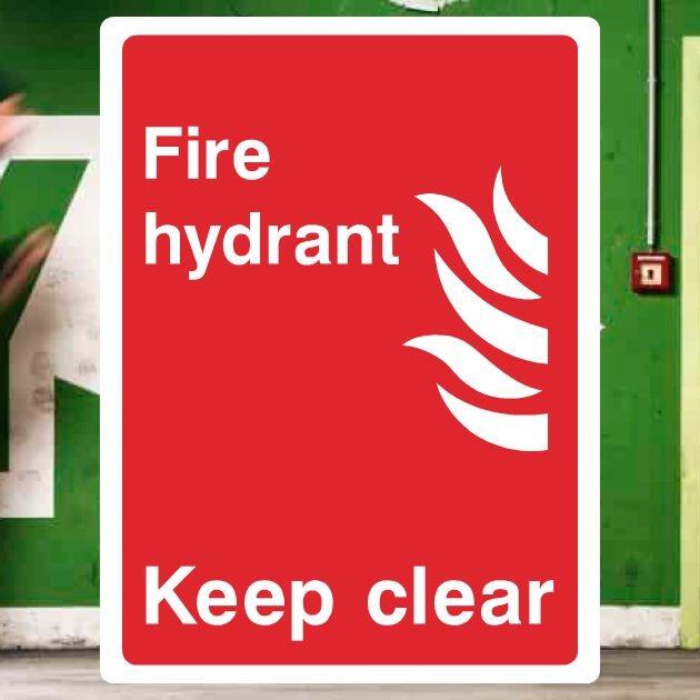 Fire Hydrant Keep Clear Sign - UK Safety Signs Store