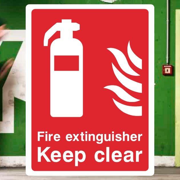 Fire Extinguisher Keep Clear Sign - UK Safety Signs Store