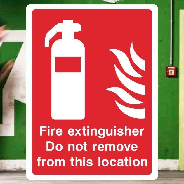 Fire Extinguisher Do Not Remove Sign - UK Safety Signs Store