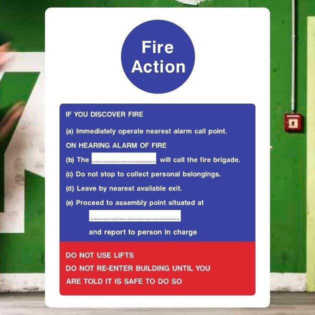 Fire Command Sign Fire Procedure Sign