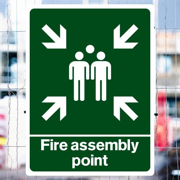 Fire Assembly Point Location Sign-The Safety Sheep Store