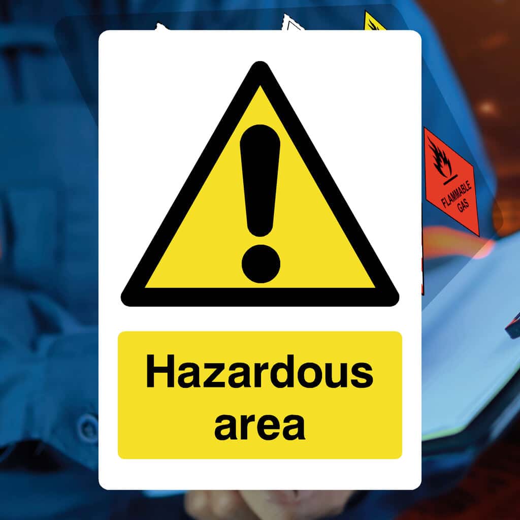 Hazardous Area Warning Sign-The Safety Sheep Store