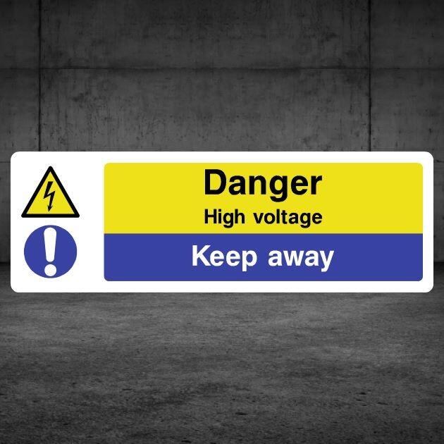 High Voltage Keep Away Sign-The Safety Sheep Store