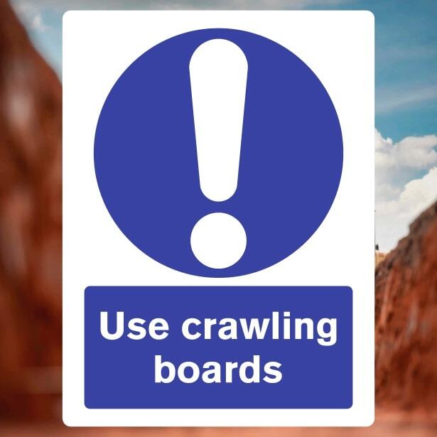 Crawling Boards Sign - The Safety Signs Store