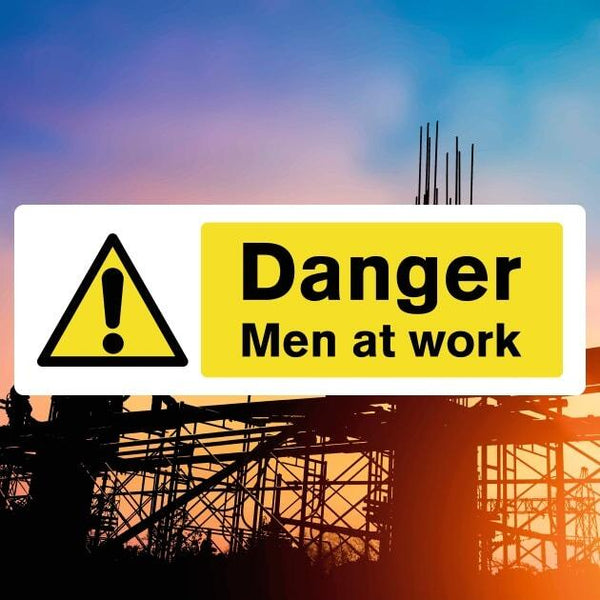 Men at Work Hazard Sign – Compliant & Durable – The Safety Sheep Store