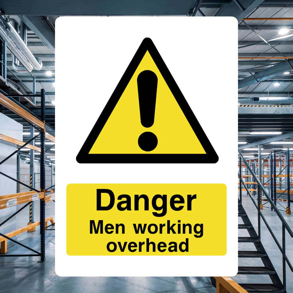 Men Working Overhead Sign-The Safety Sheep Store