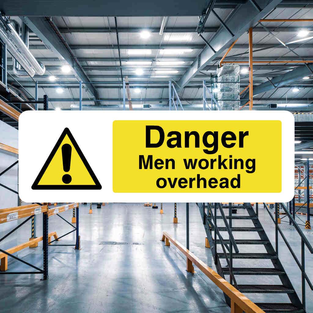 Men Working Overhead Sign-The Safety Sheep Store