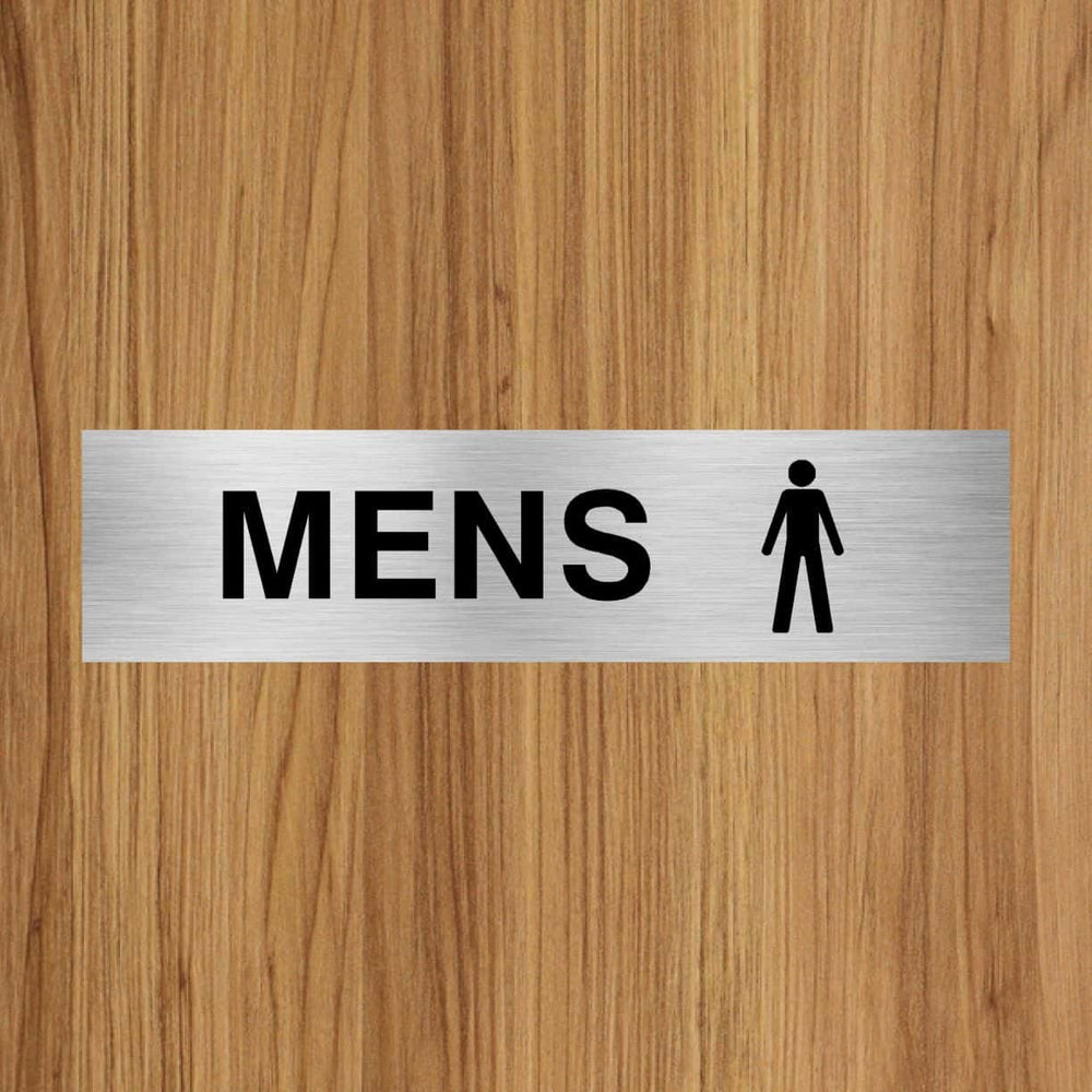 Mens Toilet Door Sign – Aluminium or Sticker – The Safety Sheep Store