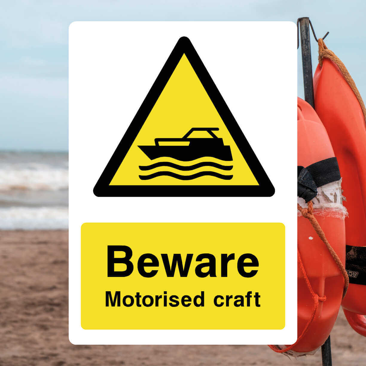 Motorised Craft Sign-The Safety Sheep Store