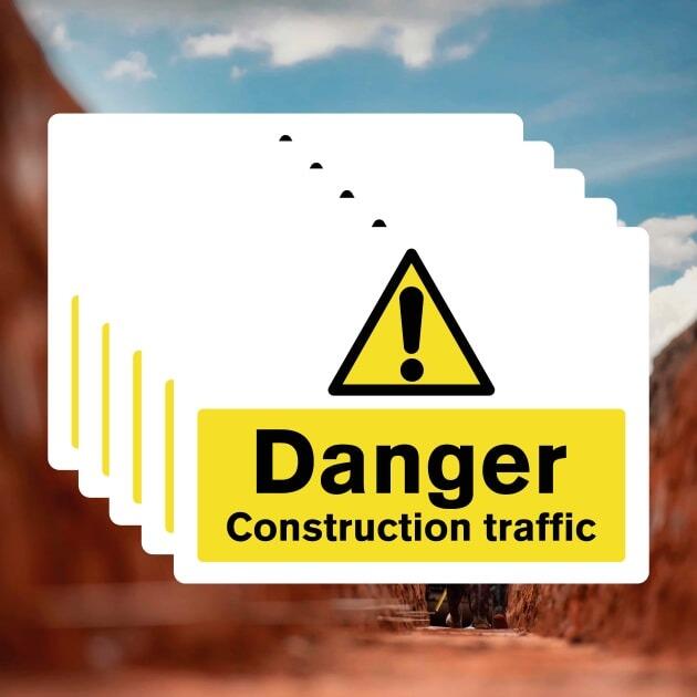 Multipack Construction Traffic Signs 5 Pack-The Safety Sheep Store