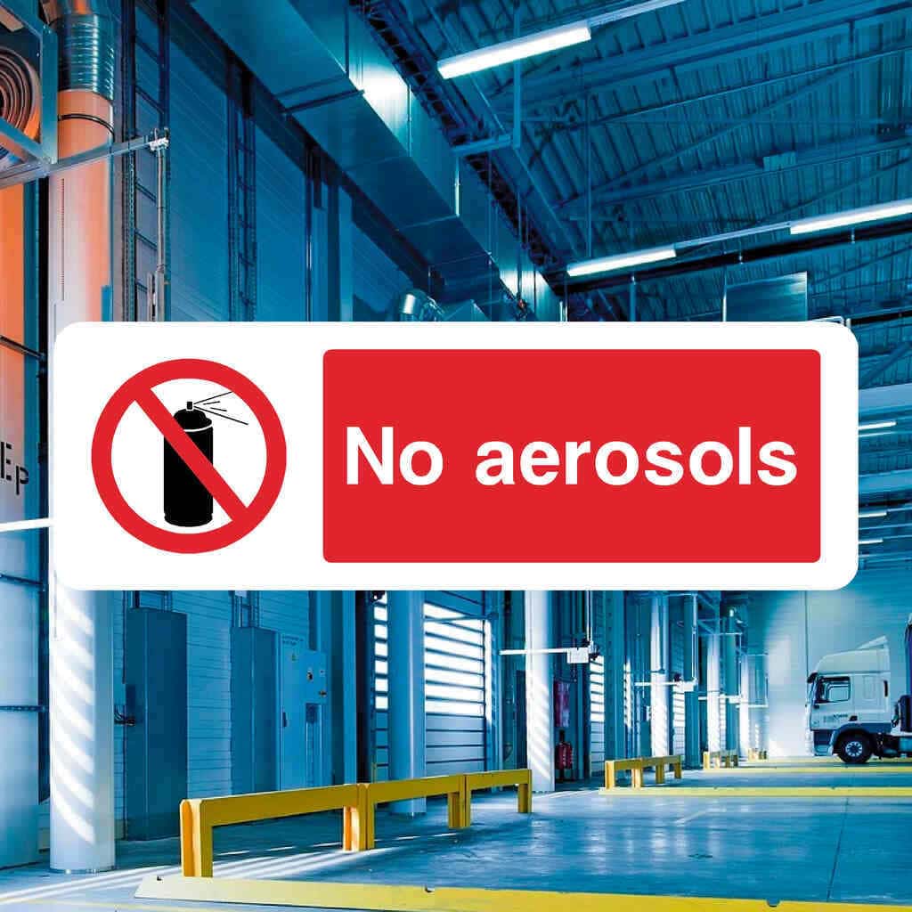 No Aerosols Sign-The Safety Sheep Store