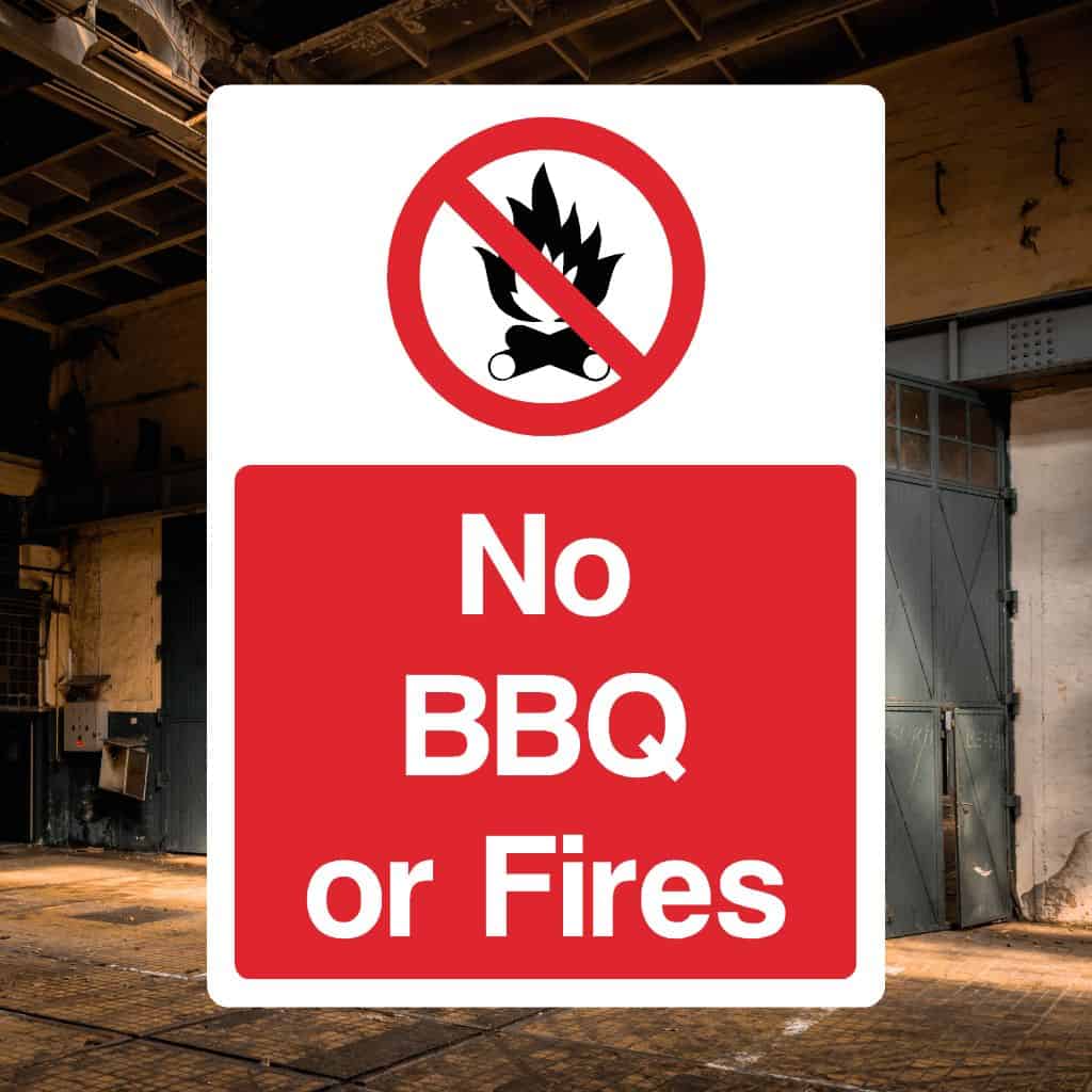 No BBQ or Fires Sign-The Safety Sheep Store