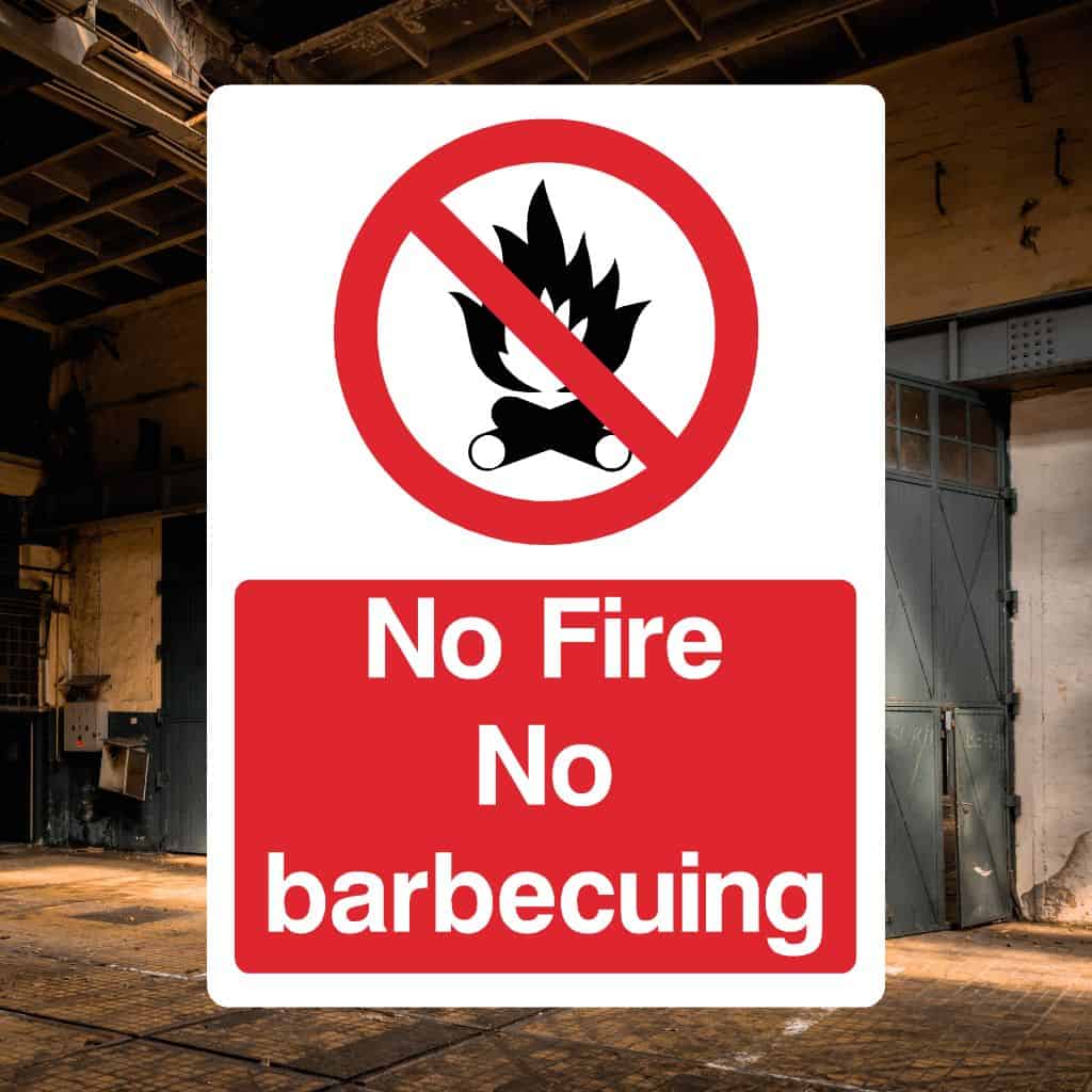 No Fire No Barbecuing Sign-The Safety Sheep Store