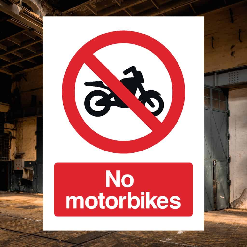 No Motorbikes Sign-The Safety Sheep Store
