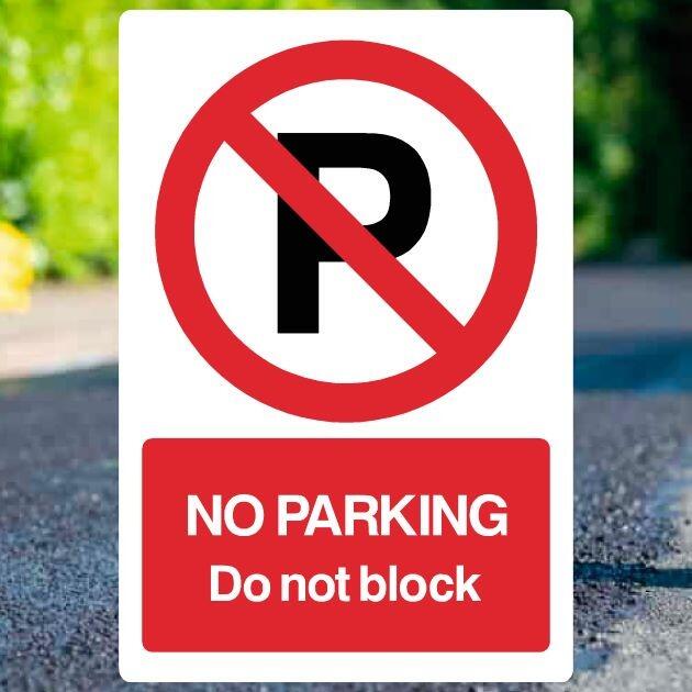 No Parking Block P Sign-The Safety Sheep Store