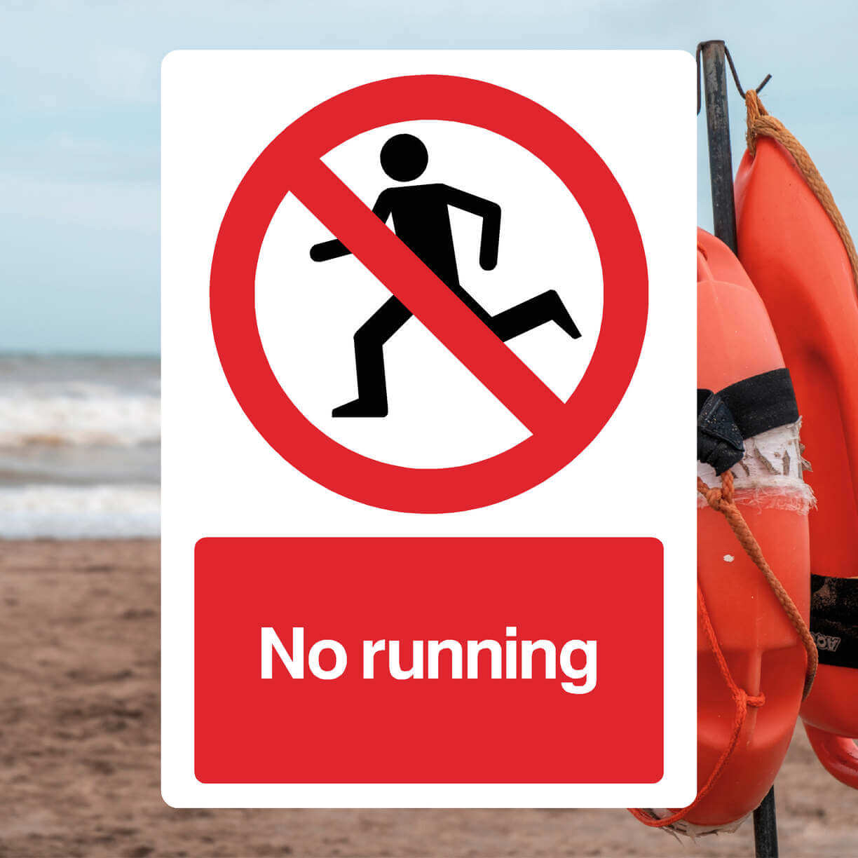 No Running Sign-The Safety Sheep Store