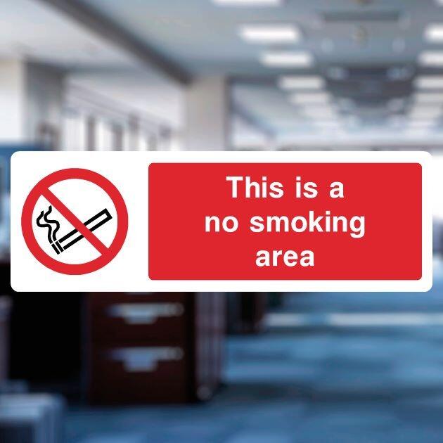 No Smoking Area Sign-The Safety Sheep Store