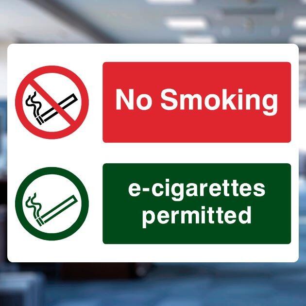 No Smoking E-Cigarettes Permitted Smoking Area Sign-The Safety Sheep Store