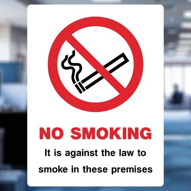 No Smoking In These Premises Sign-The Safety Sheep Store
