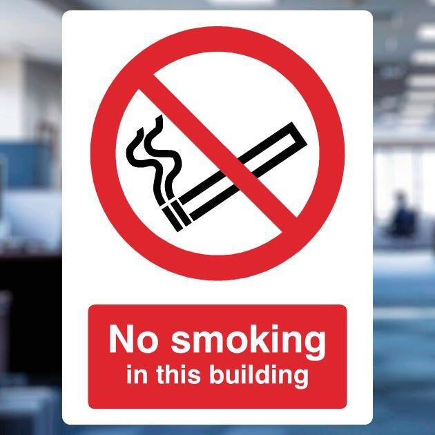 No Smoking In This Building Sign-The Safety Sheep Store