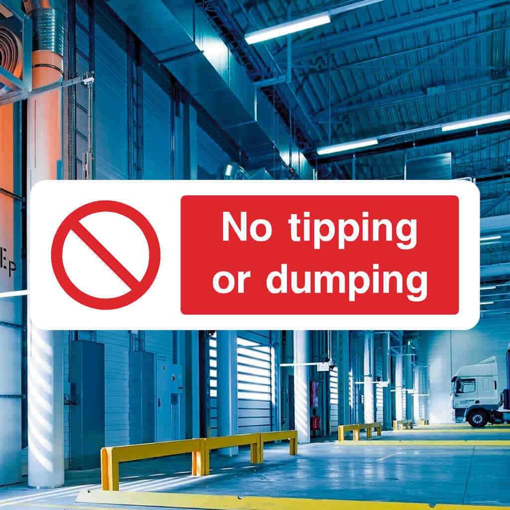 No Tipping Or Dumping Sign | Landscape-The Safety Sheep Store