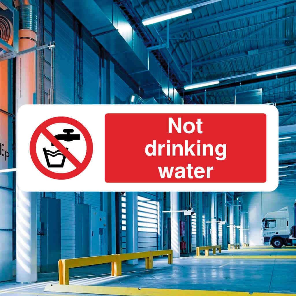 Not Drinking Water Sign-The Safety Sheep Store