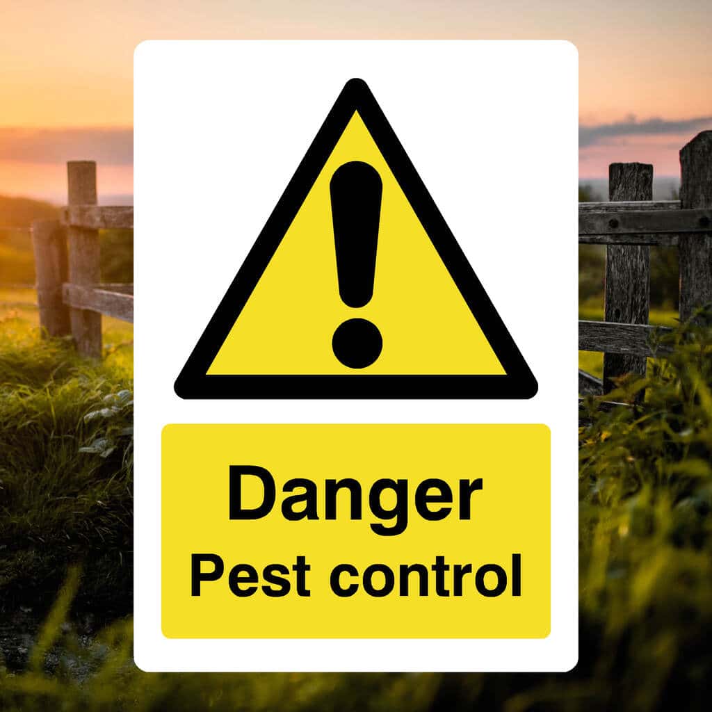 Pest Control Sign - The Safety Sheep Store
