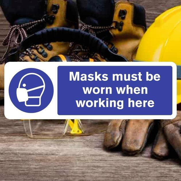 Masks Must Be Worn Sign - The Safety Signs Store