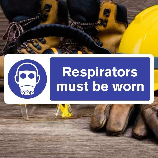Respirators Must Be Worn Sign - The Safety Signs Store