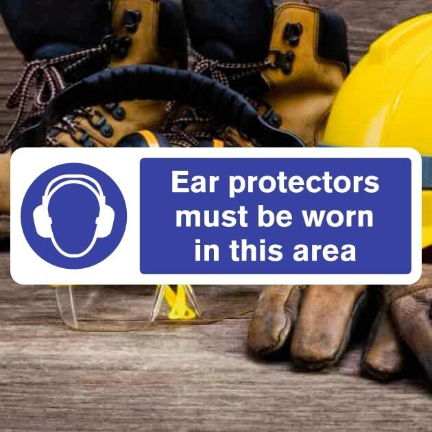 Ear Protectors Must Be Worn In Area Sign - The Safety Signs Store