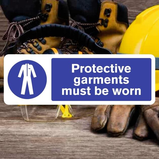 Protective Garments Must Be Worn Sign - The Safety Signs Store