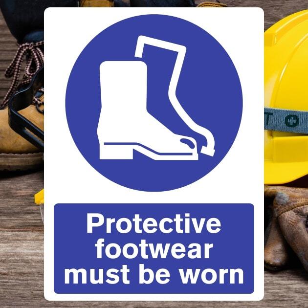 Protective Footwear Must Be Worn Sign - The Safety Signs Store