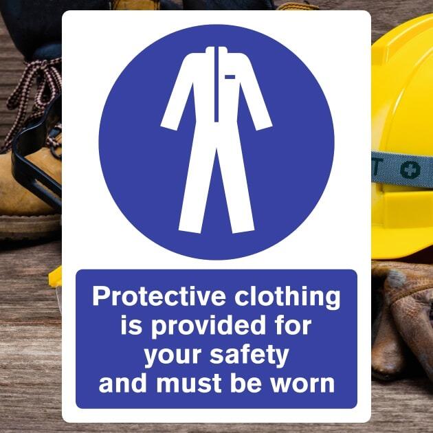 Protective Clothing Is Provided For Your Safety Sign - The Safety Signs Store