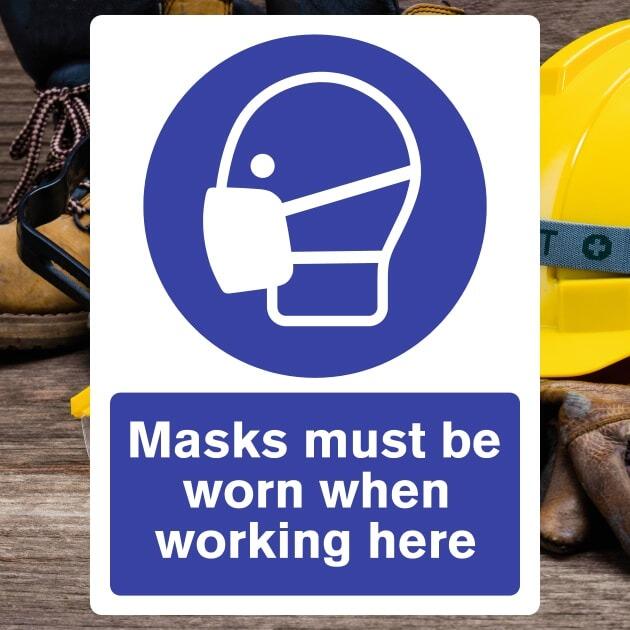 Masks Must Be Worn Sign - The Safety Signs Store