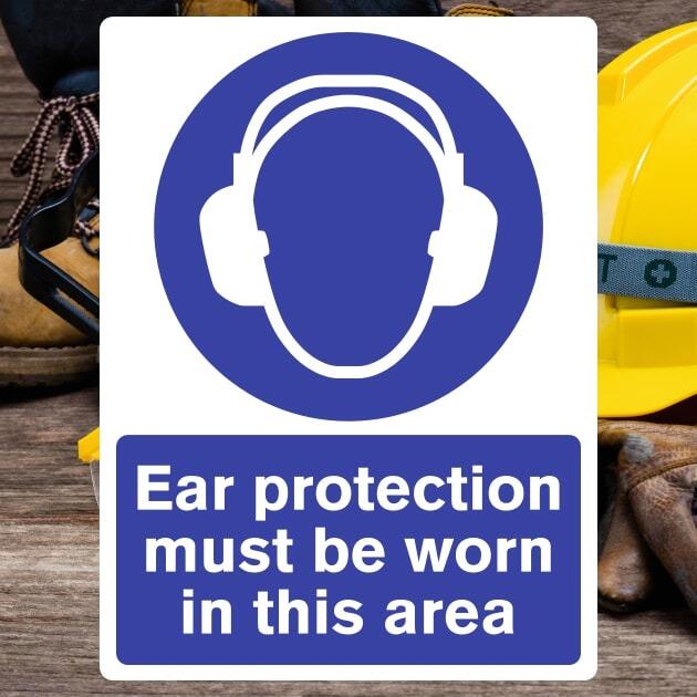 Ear Protection Must Be Worn In This Area Sign - The Safety Signs Store