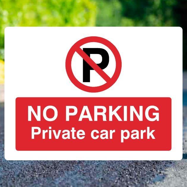 Private Car Park P Sign-The Safety Sheep Store