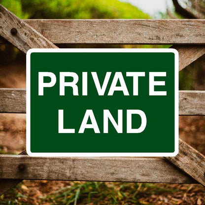 Private Land Sign - The Safety Sheep Store