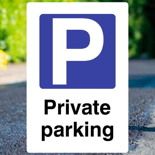 Private Parking P Sign v2-The Safety Sheep Store