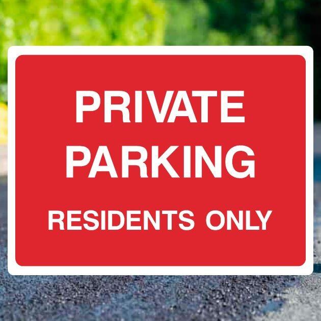 Private Parking Residents Sign-The Safety Sheep Store