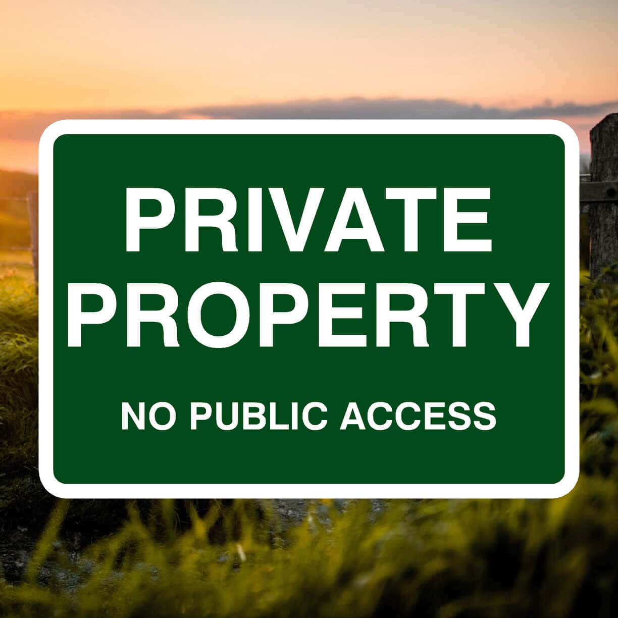 Private Property No Public Access Sign-The Safety Sheep Store