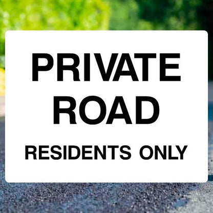 Private Road Only Sign-The Safety Sheep Store