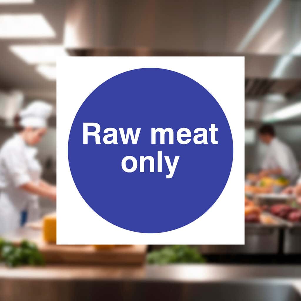 Raw Meat Only Sign - The Safety Sheep Store