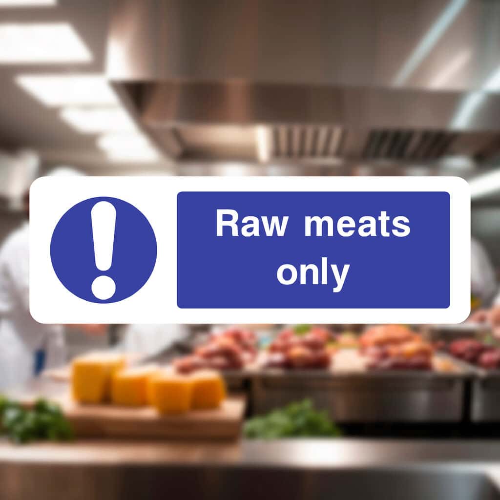 Raw Meats Only Sign - The Safety Sheep Store